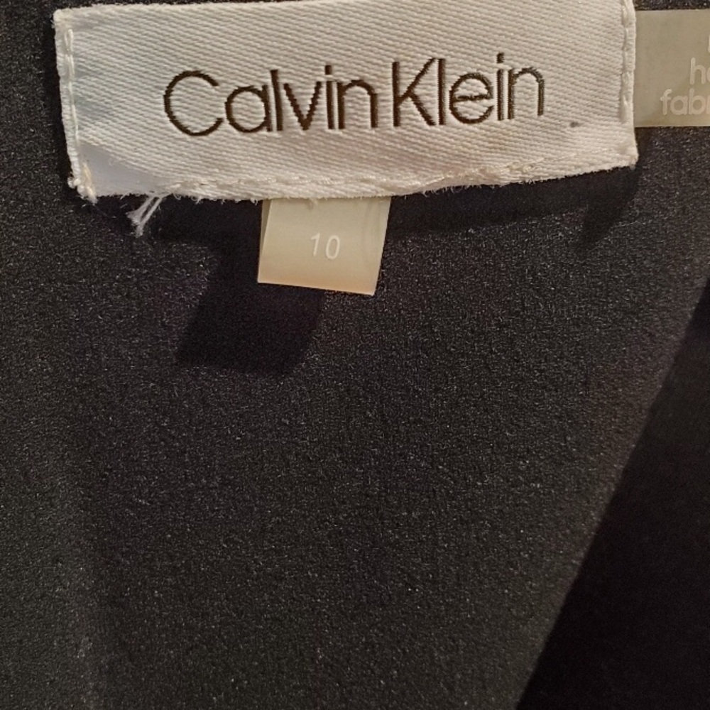 Calvin Klein Color Block Sleeveless Shift Dress Sz.10 - Picture 9 of 10